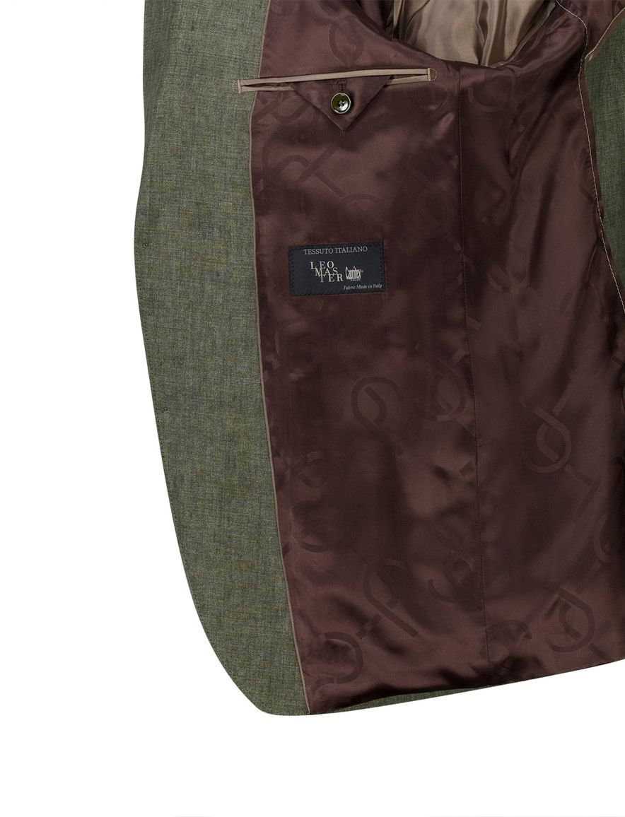 Carl Gross colbert Tebbo-G groen linnen