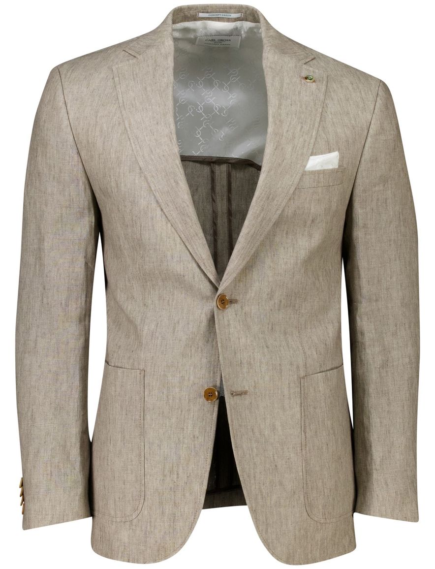 Carl Gross colbert Tebbo-G beige linnen