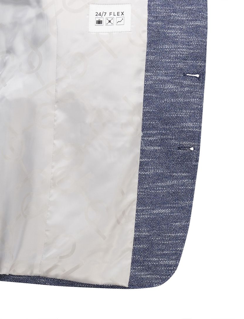 Carl Gross Sakko colbert blauw gemeleerd normale fit