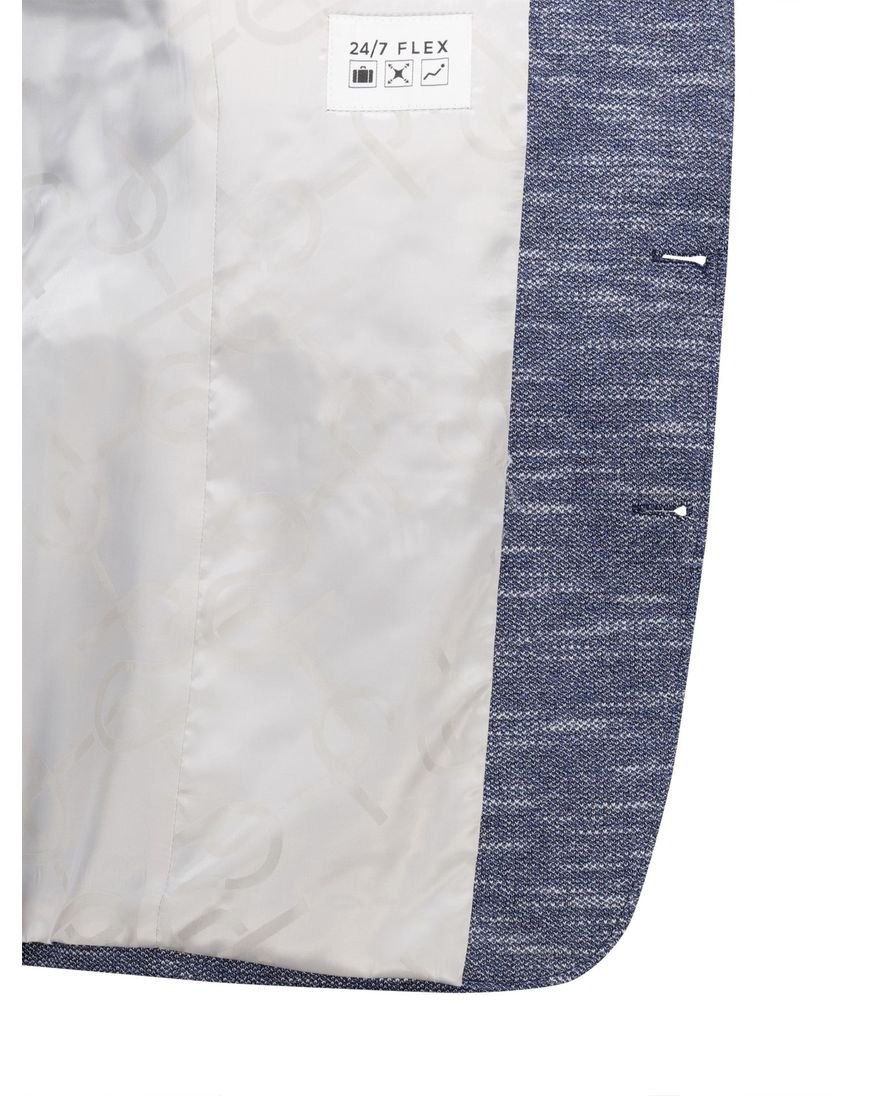 Carl Gross Sakko colbert blauw gemeleerd normale fit