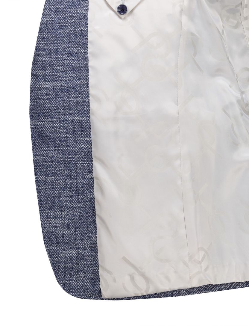 Carl Gross Sakko colbert blauw gemeleerd normale fit