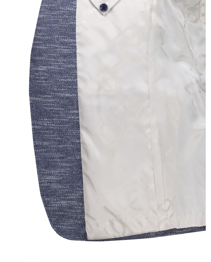 Carl Gross Sakko colbert blauw gemeleerd normale fit