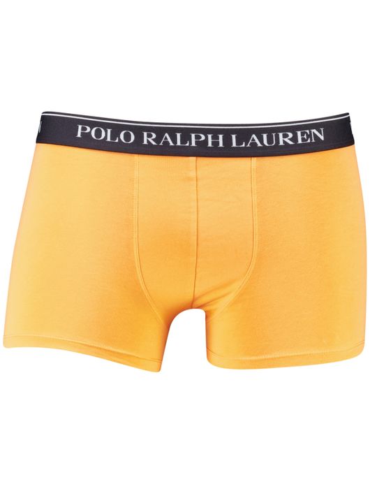 Polo Ralph Lauren boxershorts 3-pack groen-zwart-geel effen katoen