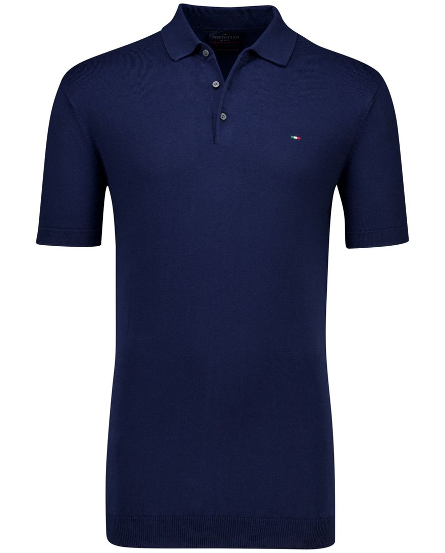 Portofino polo extra lang donkerblauw