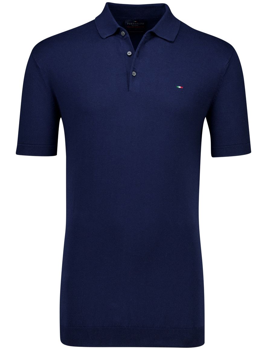 Portofino polo extra lang donkerblauw