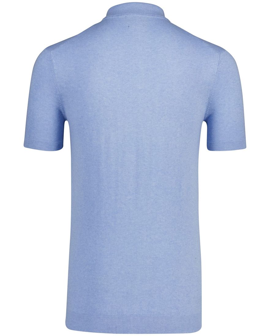 Portofino extra lange korte mouw polo blauw normale fit