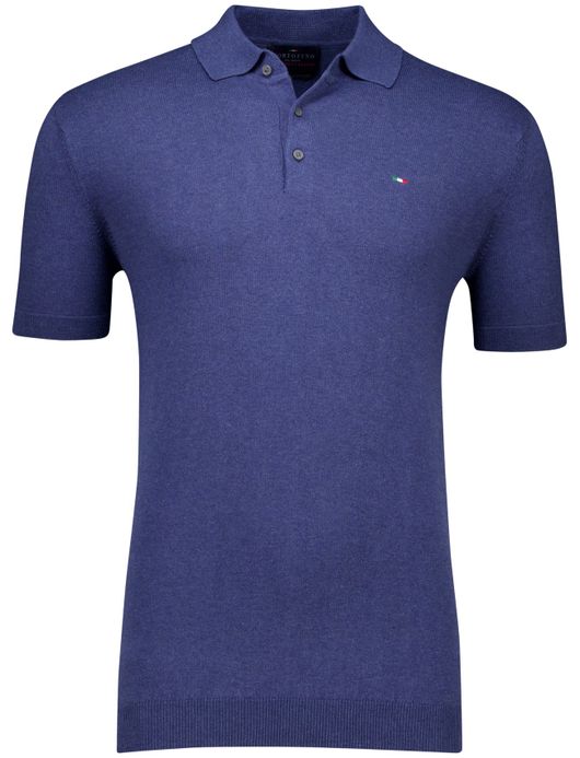 poloshirt extra lang donkerblauw Portofino