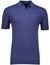 poloshirt extra lang Portofino donkerblauw 3 knoops