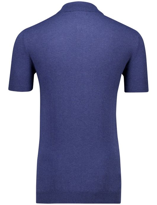 poloshirt extra lang donkerblauw Portofino