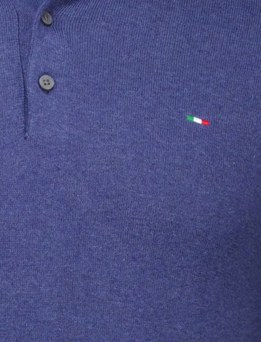 poloshirt extra lang donkerblauw Portofino