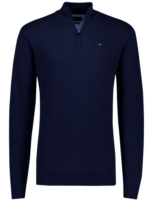 trui extra lange mouwlengte donkerblauw Portofino