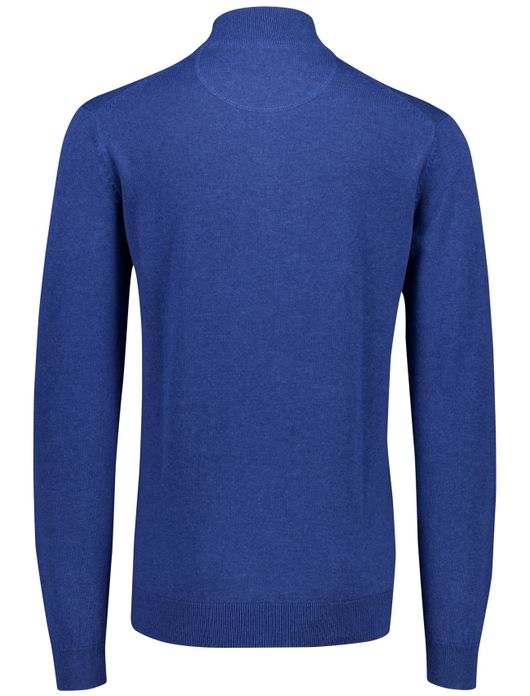 Portofino half zip trui extra lang blauw