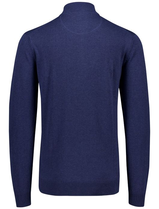 Portofino half zip trui extra lang donkerblauw