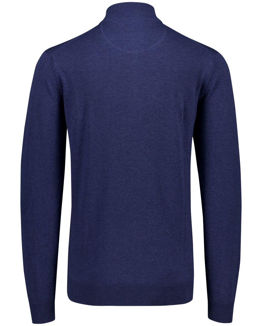 Portofino half zip trui extra lang donkerblauw
