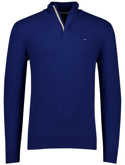 trui blauw Portofino Regular Fit
