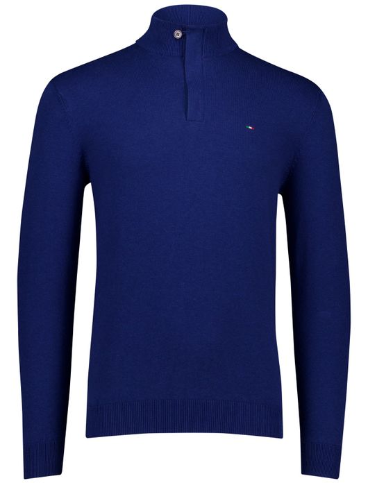 trui blauw Portofino Regular Fit