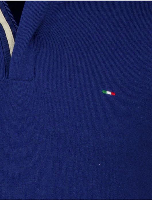 trui blauw Portofino Regular Fit