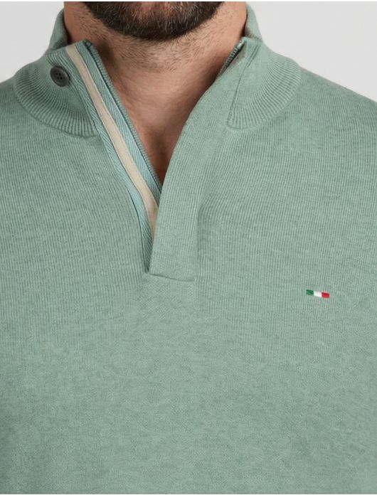 trui groen Portofino Regular Fit