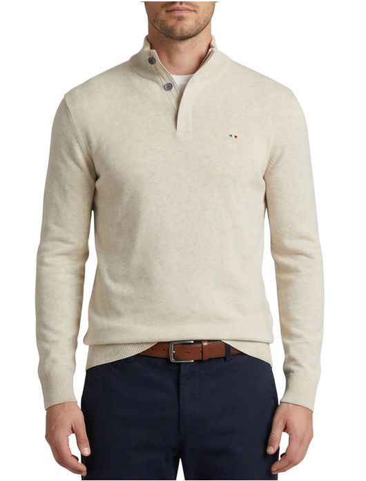 trui creme Portofino Regular Fit