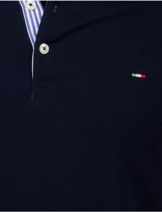 Portofino polo donkerblauw katoen