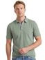 Portofino polo groen pique 3-knoops