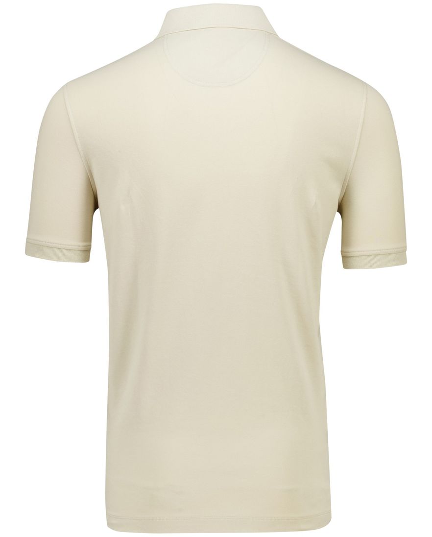 katoenen Portofino polo beige pique 3 knoops normale fit