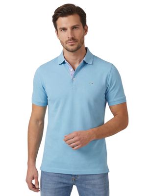 Portofino Portofino polo blauw katoen