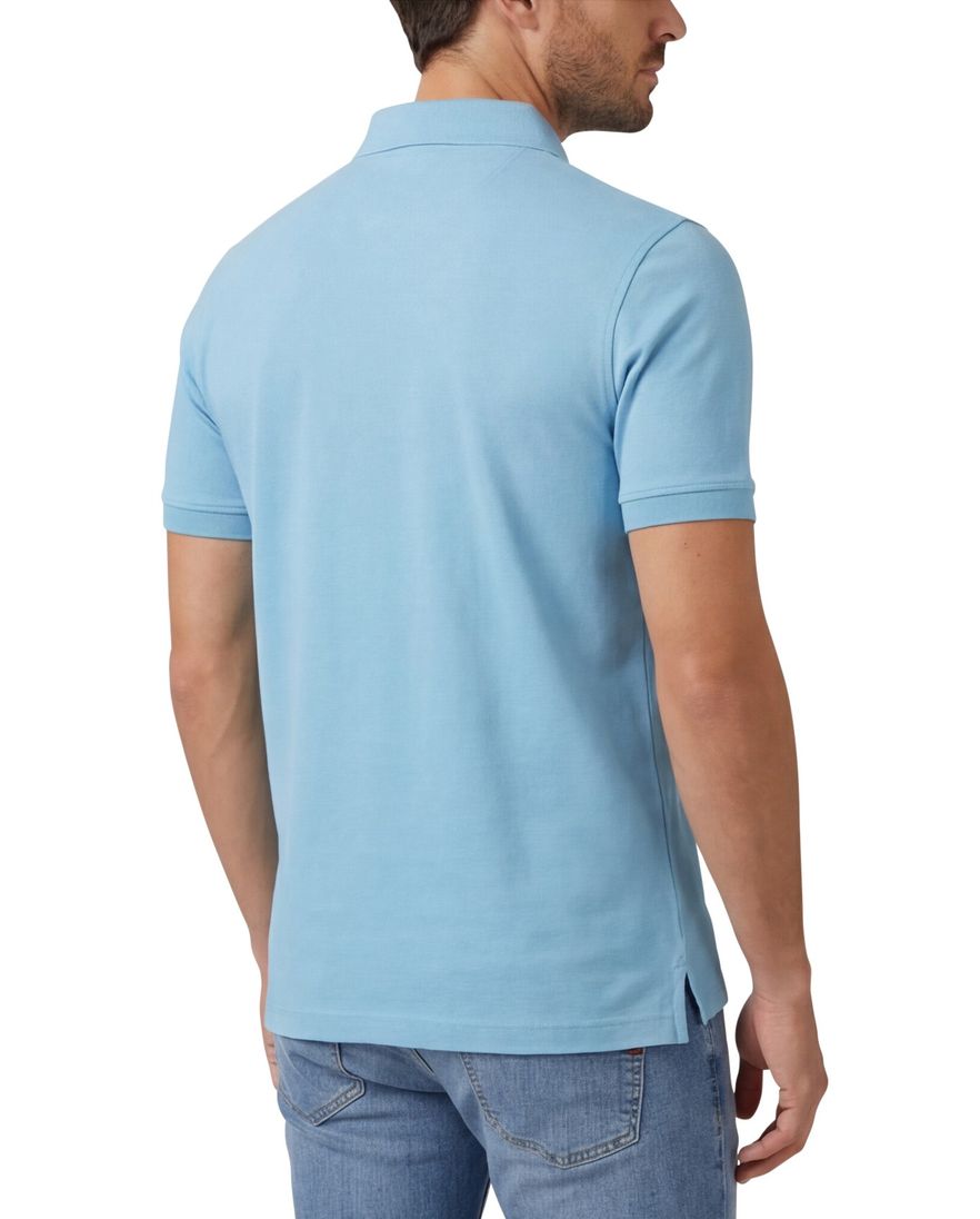 Portofino polo blauw katoen