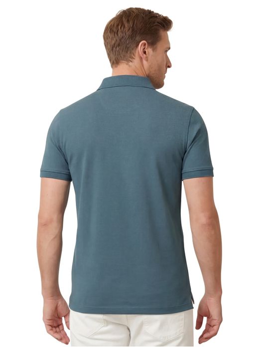 Portofino polo blauw katoen