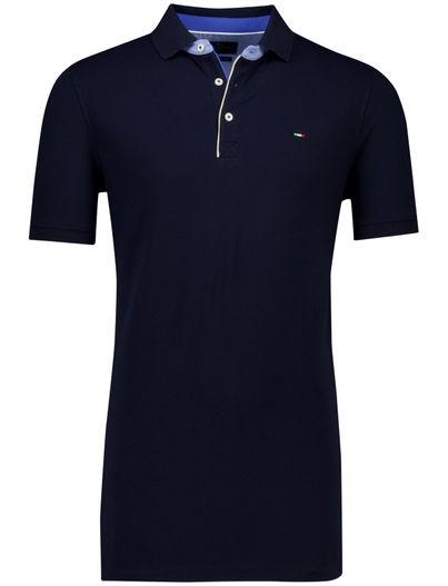 Portofino poloshirt extra lang donkerblauw Portofino