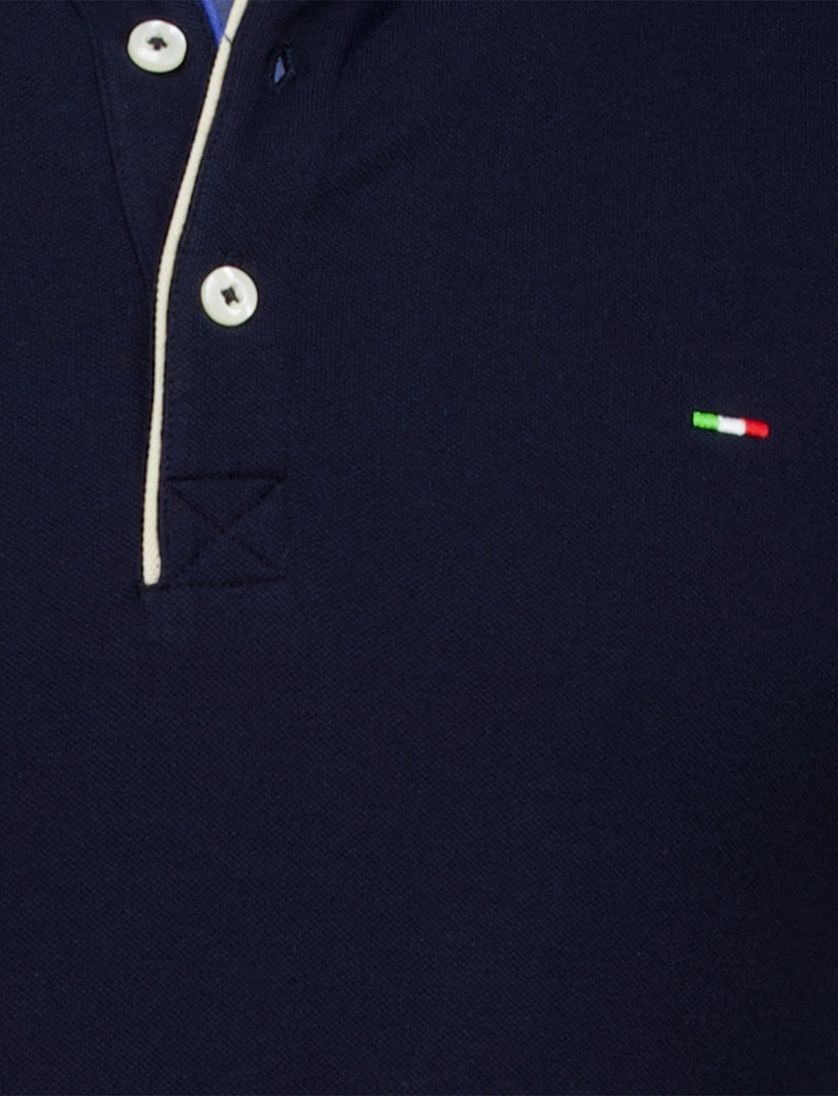 Portofino polo extra lang donkerblauw