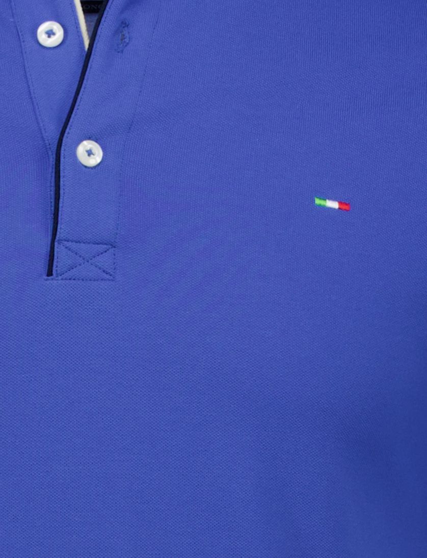 Portofino polo extra lang blauw