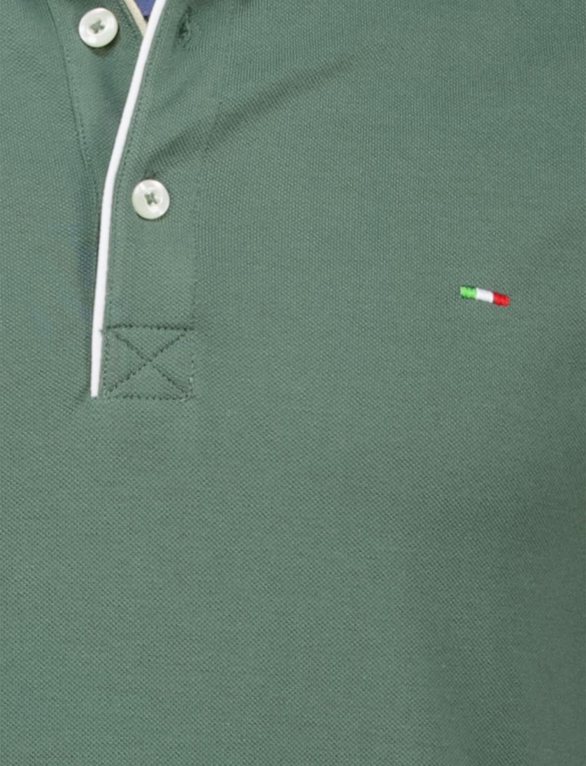 Portofino katoenen polo groen extra lang