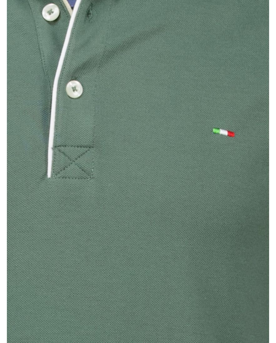 Portofino katoenen polo groen extra lang