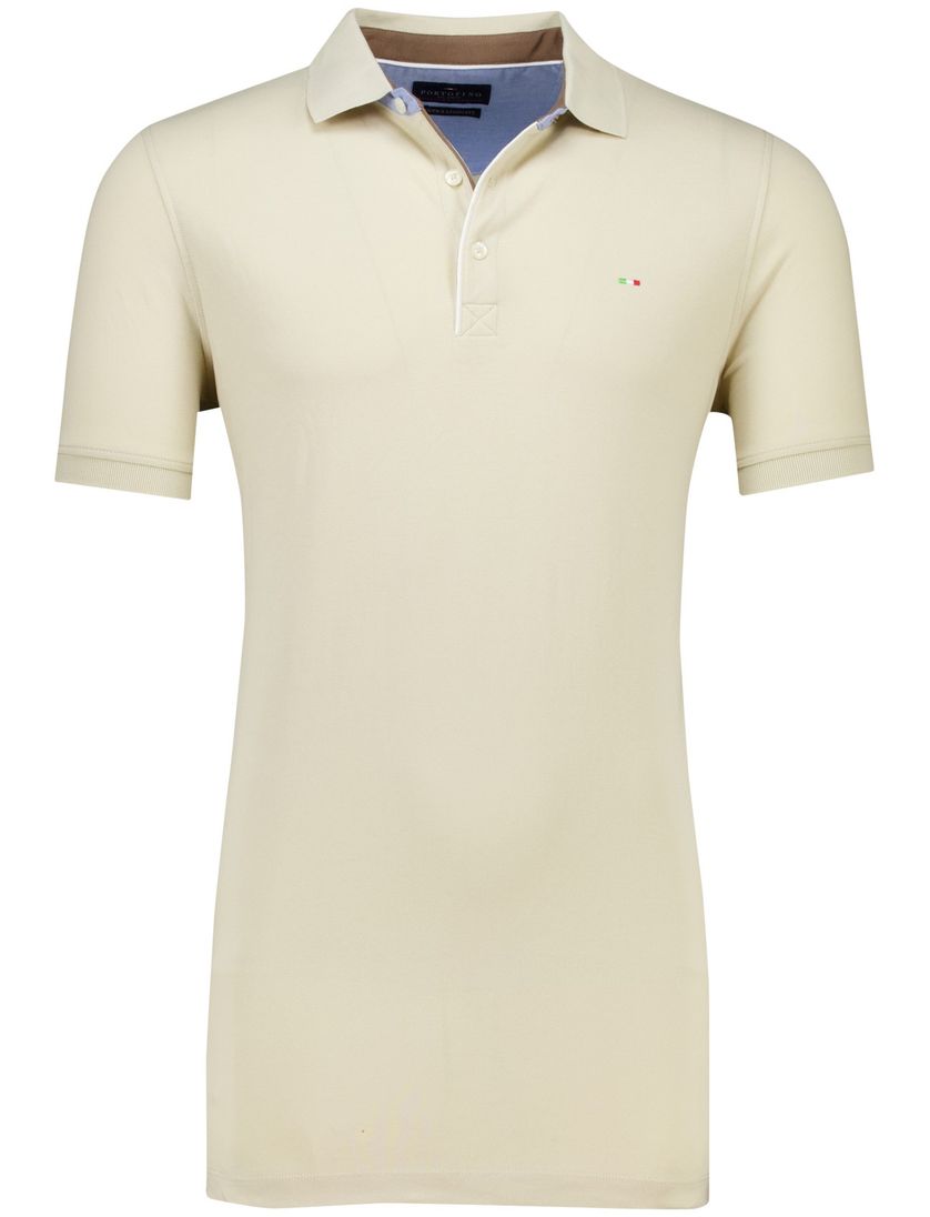 Portofino poloshirt extra lang beige