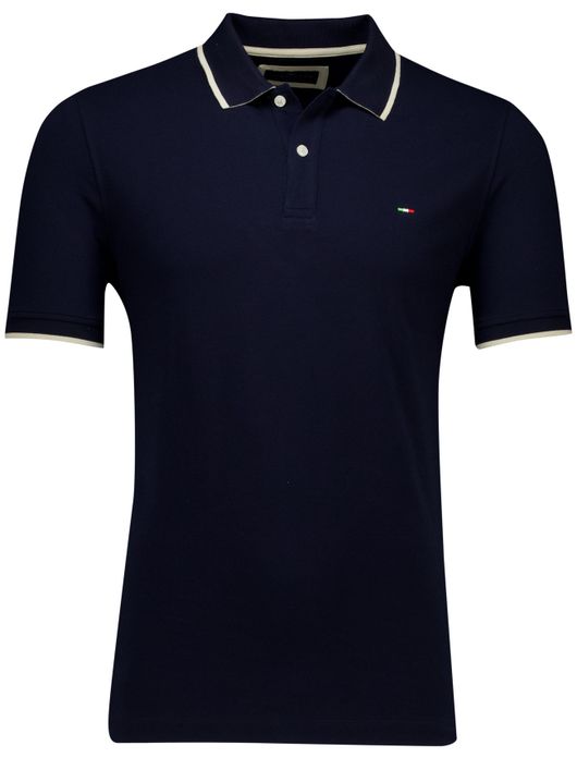 Portofino polo donkerblauw pique