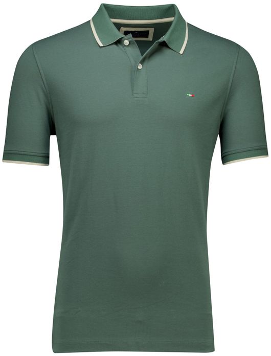 Portofino polo groen katoen pique