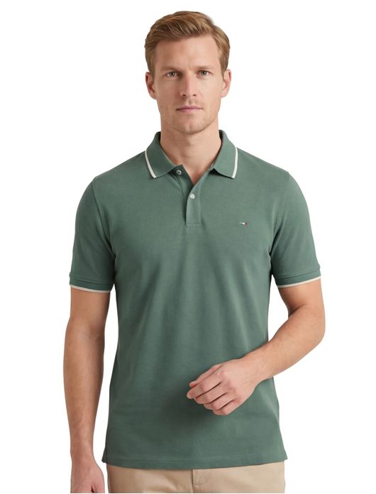 Portofino polo groen katoen pique