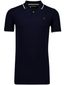 Portofino polo extra lang donkerblauw pique