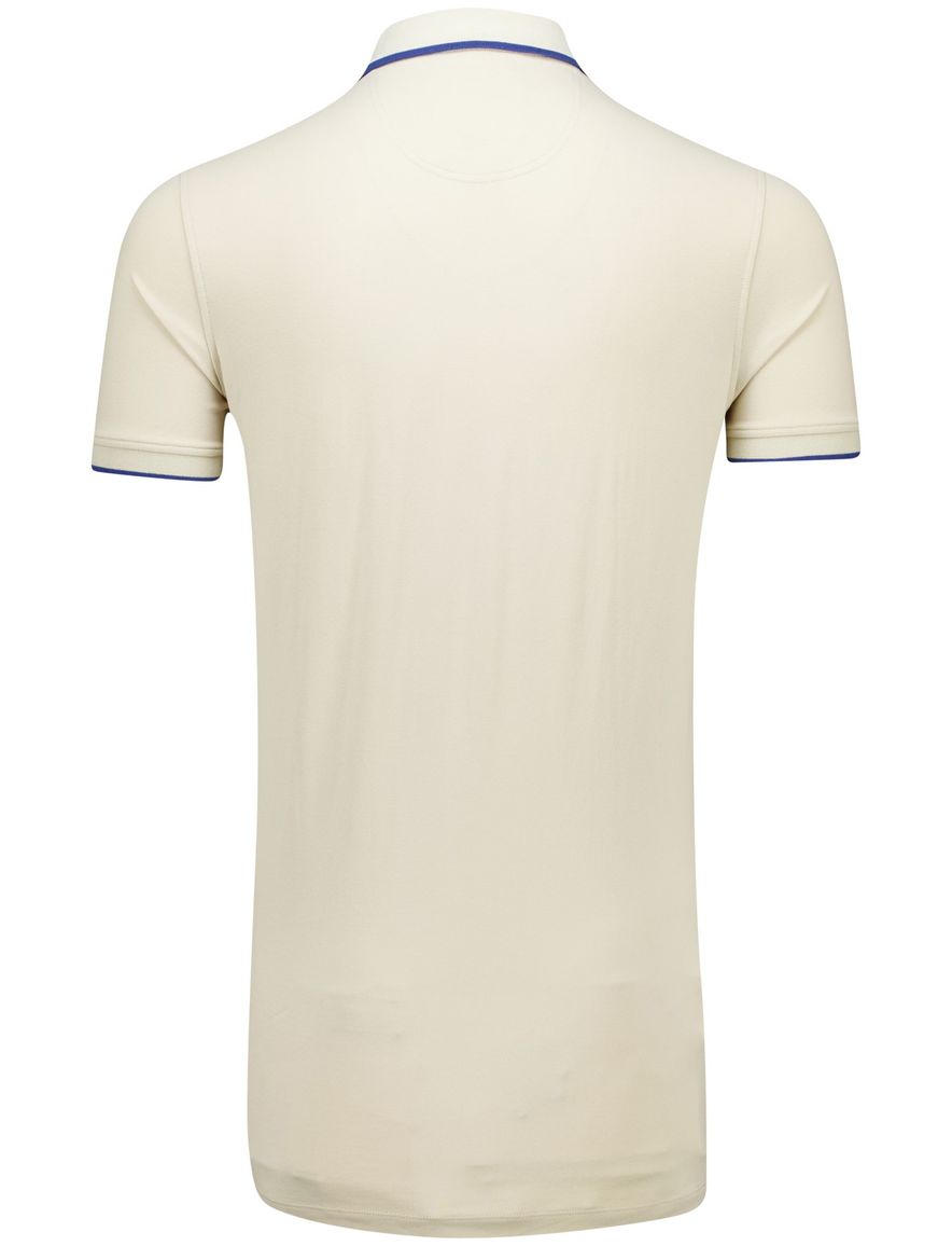 Portofino extra long fit polo beige katoen