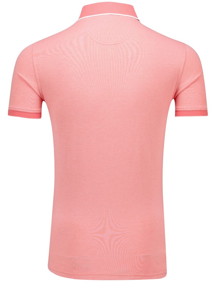 Portofino polo roze 3-knoops katoen