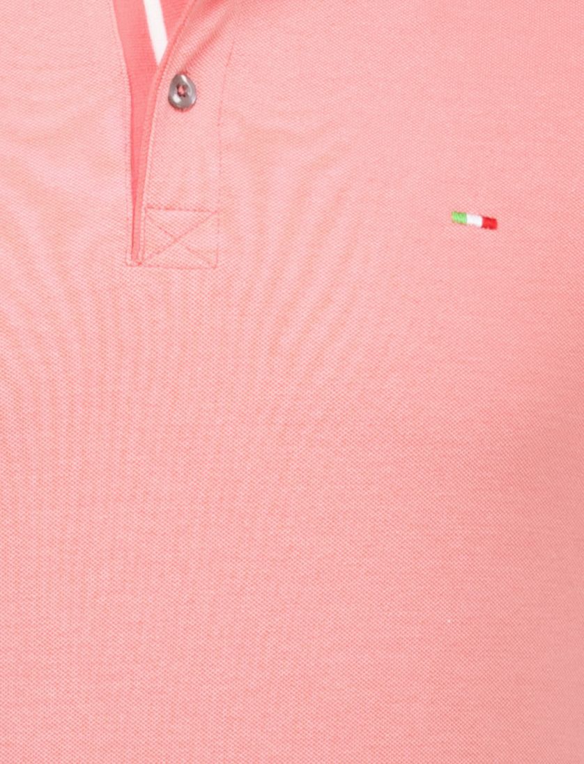 Portofino polo roze 3-knoops katoen