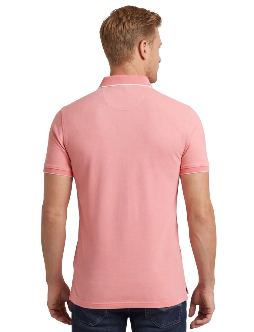 Portofino polo roze 3-knoops katoen