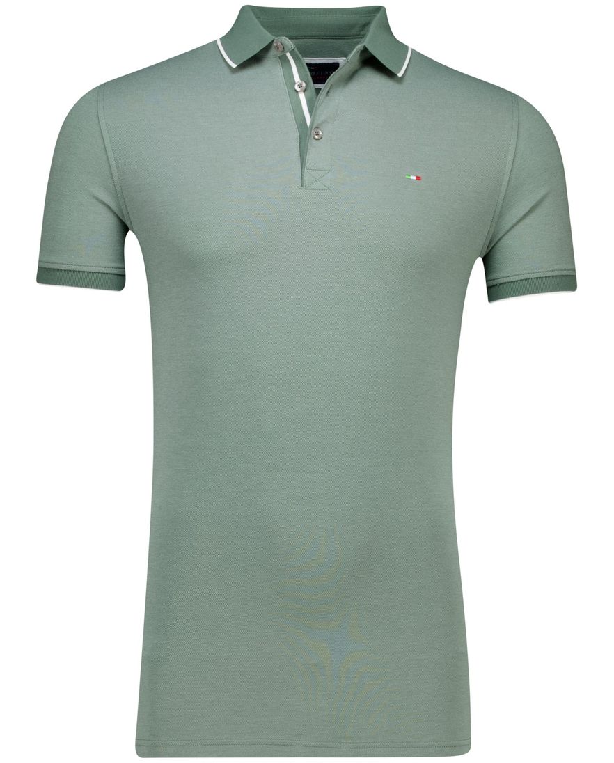 Portofino polo groen 3-knoops