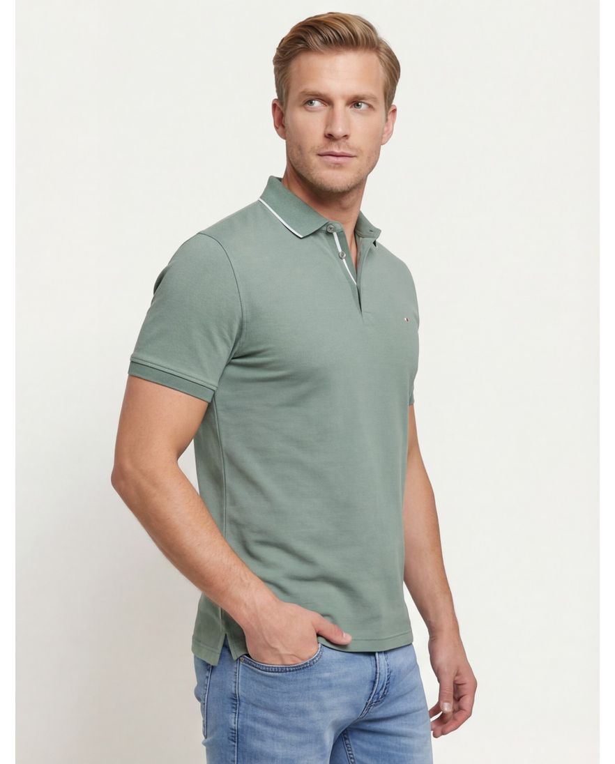 Portofino polo groen 3-knoops