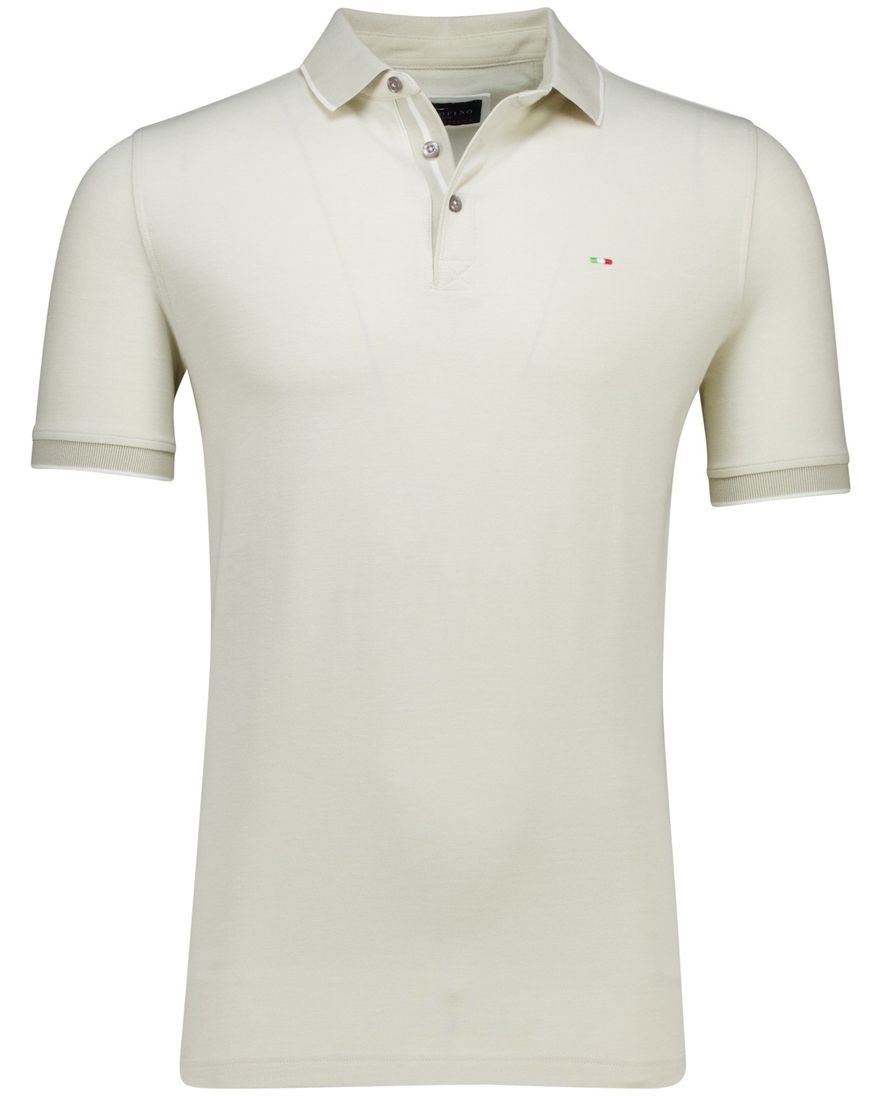 Portofino polo creme 3-knoops pique