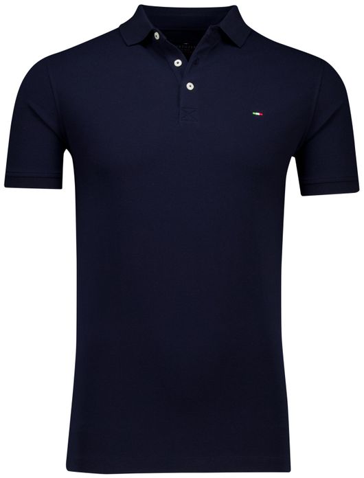 Portofino polo donkerblauw 3-knoops
