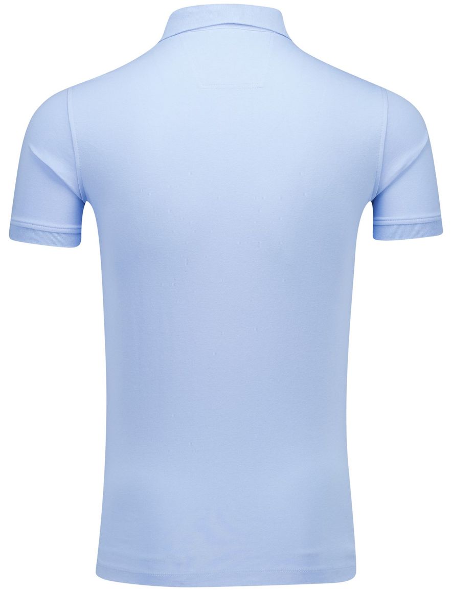Portofino polo lichtblauw katoen