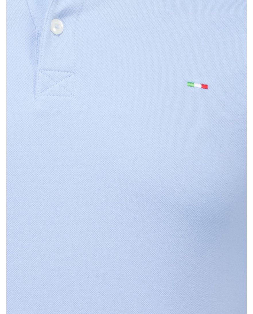 Portofino polo lichtblauw katoen