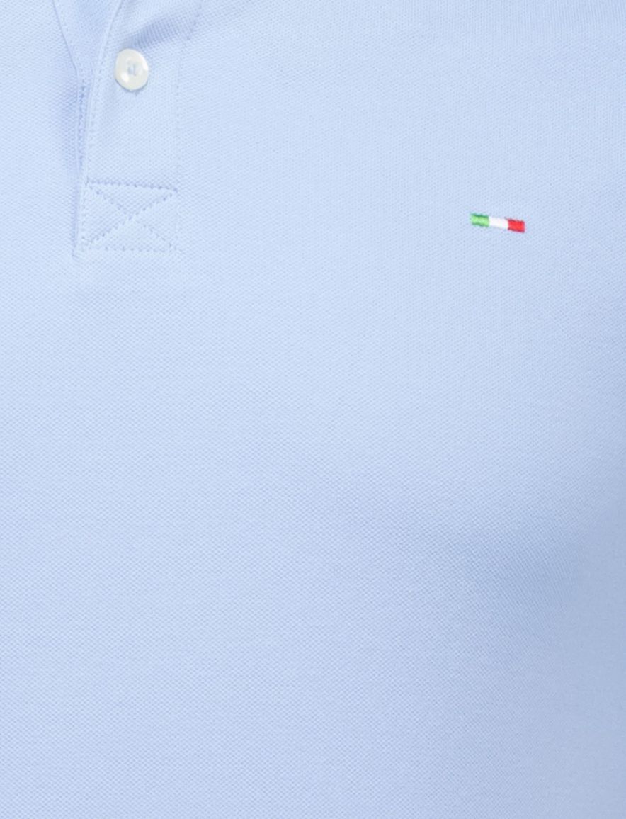 Portofino polo lichtblauw katoen